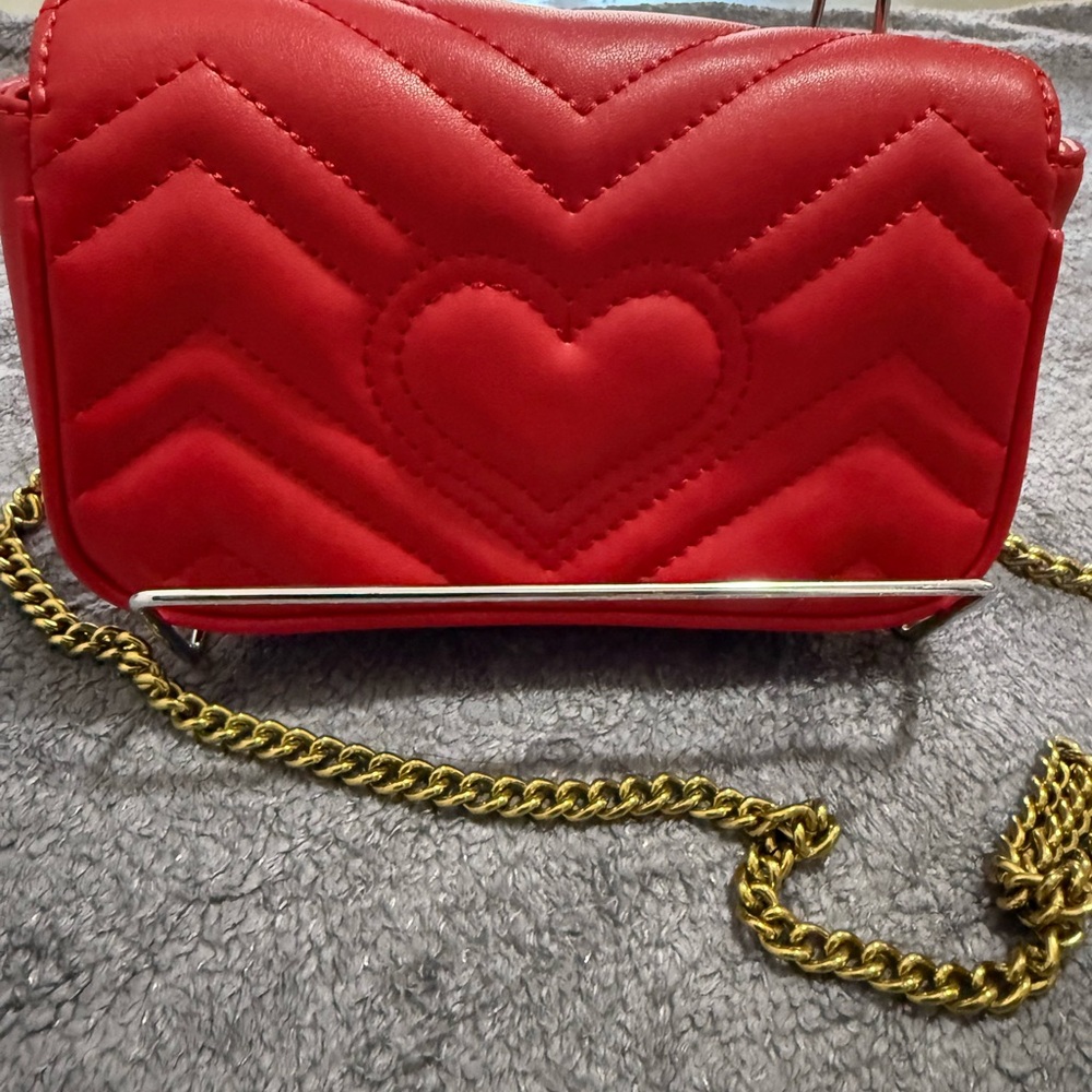 Gucci GG Marmont Matelasse Super Mini Leather Bag - Picture 10 of 11